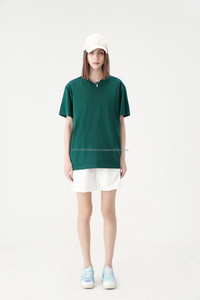 Usine Offre Spéciale hommes surdimensionné 100% coton lourd court longueur t-shirts Logo personnalisé blanc uni blanc goutte épaule - Product Image 3