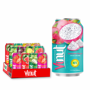 Fruit du dragon pour VINUT 330ml Boisson sans sucre Jus de fruits et légumes de marque privée personnalisable avec échantillon gratuit - Product Image 1