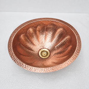 Handcrafted Smooth Rectangular Copper Kitchen Sink Single Bowl Undermount Farmhouse Bar Prep Sink Modern Copper Wash <b>Basin</b> OEM - Product Image 2