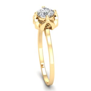 Bagues en argent sterling 925 REYES, très vendues, avec moissanite ronde de 0,84 ct certifiée GRA, pour femmes, cadeau de mariage de luxe, bijoux fins - Product Image 3