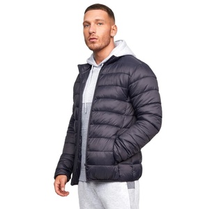 <b>Men's</b> Black Hooded Collar Puffer <b>Jacket</b> Windproof Waterproof Zipper Closure Casual Winter Wear <b>Long</b> Solid Color Polyester Shell - Product Image 6