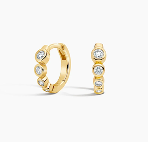 <b>Hoops</b> Earrings Diamond Earrings Gold and <b>Silver</b> Earrings Natural and Lab Grown Diamonds Earrings <b>Hoops</b> Fine Jewelry for Women - Product Image 1