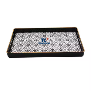 Bandeja Decorativa Multifuncional Ecológica de MDF Lacado con Diseño Nuevo y Patrón Abstracto Personalizado para Bebidas de Ramadán - Product Image 2