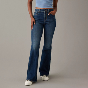 Vaqueros anchos de mezclilla lavados estilo cargo para mujer, hechos a medida y a la medida del talle, transpirables, a la venta - Product Image 6