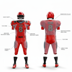 2026 New Latest Design OEM ODM Customized Sublimation Design Printed American Football Uniforms Outdoor Game Training Full Kits - Product Image 2