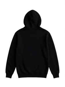 Sudadera con Capucha Gráfica Oversize Personalizada, Negra, de Alto Gramaje, con Estampado de Rayo, Estilo Urbano, Venta al por Mayor, Ropa OEM - Product Image 2
