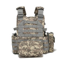 Chaleco Táctico FLYING EAGLE de Nailon Verde Oliva, Sistema MOLLE, Anticorte, Ajuste Regular, Uso en Exteriores, Correa de Hombro Ajustable, Arnés de Pecho