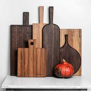 Planche à découper en bois massif naturel, forme rectangulaire, pour la cuisine, écologique, passe au lave-vaisselle - Product Image 5