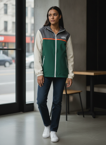 Custom Men's Lightweight Color Block Windbreaker <b>Jacket</b> Hooded <b>Waterproof</b> Breathable Outdoor Sportswear Streetwear Windcoat - Product Image 5
