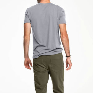 Camisetas de Punto Personalizadas a la Moda, 200 GSM, Algodón/Poliéster, Manga Corta, Diseño con Letras, Cuello Redondo, Ropa Casual Urbana para Hombre - Product Image 5