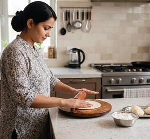 Rouleau à pâtisserie en bois de style vintage, parfait pour les restaurants, les hôtels, les cuisines domestiques, les cours de cuisine et l'utilisation quotidienne en cuisine. - Product Image 4
