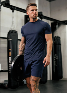 mens compression t shirt gym fitness athletic wear quick dry stretch fabric training workout <b>tshirt</b> supplier - Product Image 5