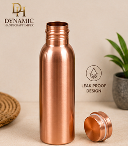 1000ml Pure <b>Copper</b> Water Bottle Handmade Reusable Drinking Bottle <b>Screw</b> Cap Indian <b>Copper</b> Drinkware Wholesale - Product Image 2