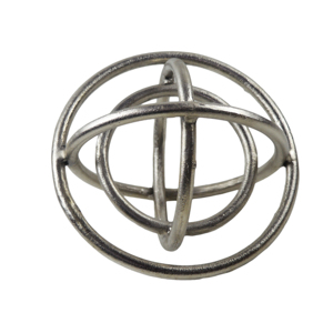 Escultura de Esfera Plateada, Decoración Perfecta para el Hogar, Ideal para Decoración Navideña de Mesa y Adornos, Precio al por Mayor - Product Image 1
