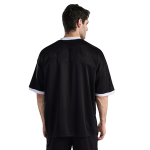 Ensemble de maillot de basket-ball noir pour hommes, col en v, manches courtes, numéro 09, vêtements de sport en polyester anti-humidité, toutes saisons - Product Image 3