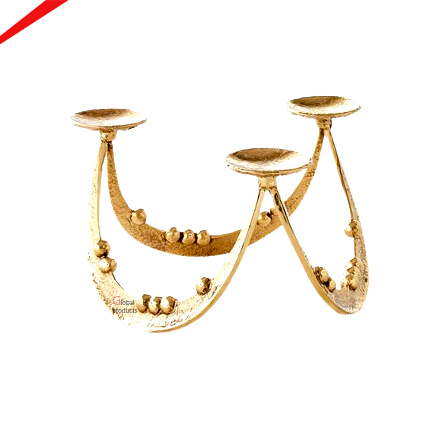 Metal Decorative Candle Holder Candle Jar Holder Glass for Home Decoration Gold Color High Quality for Decoration