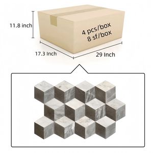 Baldosas de Mármol Hexagonales Pulimentadas con Chorro de Agua, en Blanco, Gris y Negro, 3 Colores de Piedra Natural para Decoración de Pisos y Paredes - Product Image 3