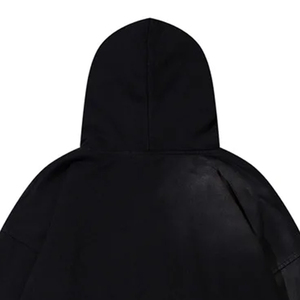 Sweat à capuche zippé en molleton 100 % coton, sur mesure, hiver, effet vieilli, broderie, coupe oversize, respirant, écologique, OEM ODM - Product Image 5