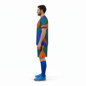 Maillots de football personnalisés en gros, uniformes de football respirants de haute qualité, manches courtes, logo sur le devant, unisexe, adulte - Product Image 4