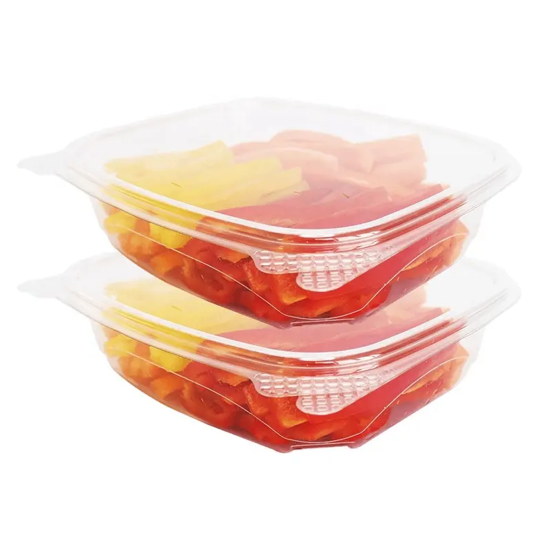 24 oz PET jetable d'emballage de récipient de nourriture salade bol
