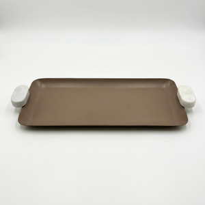 Collection Ramadan Moderne : Plateau de Service Décoratif Beige pour les Réunions d'Iftar, la Décoration de Table de l'Aïd et la Présentation de la Maison - Product Image 1