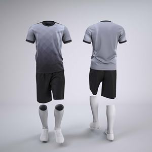 Conjunto de Uniforme de Fútbol Profesional Personalizado, Proveedor de Uniformes de Fútbol al por Mayor, Camiseta y Pantalones Cortos de Fútbol de Secado Rápido y Transpirables - Product Image 1