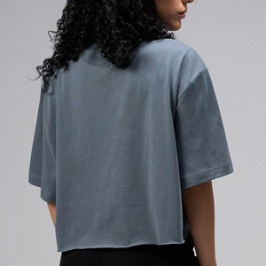 Camiseta Corta Deportiva de Verano para Hombre, de Alta Calidad, Lisa, con Logotipo Personalizado, 180g, 100% Algodón Ecológico - Product Image 2