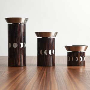 Quemador de Incienso de Lujo con Diseño de Fase Lunar en Madera y Metal, con Cilindro Decorativo Celestial, Ideal para Regalo de Ramadán y Eid - Product Image 1