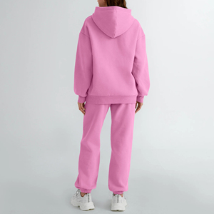 Conjunto Deportivo de Dos Piezas con Capucha, Unisex, Lavado Ácido, para Invierno, 100% Algodón Grueso, para Entrenamiento Deportivo - Product Image 5