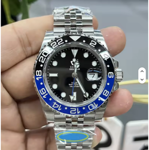 Montre mécanique lumineuse pondérée personnalisée avec bracelet en tissu carré, qualité supérieure 12A, Dandong 3285 V3 Version 904L 40mm - Product Image 1