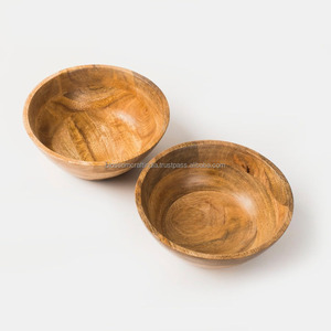 Tazón de Madera de Mango Superior Hecho a Mano, Ecológico y Natural, Vajilla Decorativa para Servir, Utensilios de Cocina de la Mejor Calidad - Product Image 1
