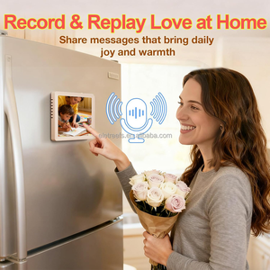 Regalos para Reuniones Familiares, Imán para Refrigerador con Grabación Inteligente de Notas Musicales, Marco Magnético para Fotos, Caja de Música con Audio, Altavoz BT de Sobremesa - Product Image 2