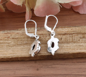 Natural Multi Color <b>Tourmaline</b> Drop <b>Earrings</b> 925 Sterling Silver Luxury Gemstone Women's Wedding Jewelry Wholesale - Product Image 6