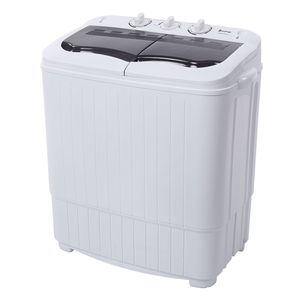 Lavatrice Compatta Semi-Automatica a Doppia Vasca con Pompa di Scarico Integrata, 14.3 Lbs, Grigia, Modello XPB35 188S, 7.7/6.6 Lbs, per Uso Alberghiero, Spina USA - Product Image 1