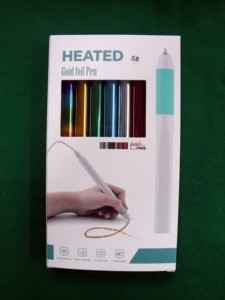 HC0453 Bolígrafo de Lámina Dorada Calefactable a Batería con Personalización OEM/ODM - Product Image 1
