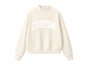 Sweat-shirt à col montant pour femmes grandes tailles, séchage rapide, respirant, manches longues, tricoté, vêtements d'hiver, impression de logo personnalisée - Product Image 1