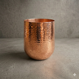 Bronze Finished Metal Vases Hammered Decorative <b>Table</b> Centerpiece Home Living Room Wedding Party Decoration - Product Image 4