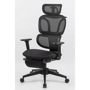 Sedia da Ufficio Ergonomica con Schienale Alto, Supporto Lombare Dinamico, Poggiatesta 2D, Braccioli 4D, Poggiapiedi, Comoda Sedia da Computer - Product Image 2