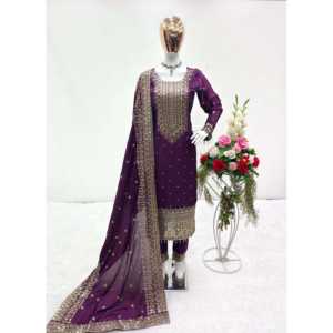 ชุดปาร์ตี้สำหรับผู้หญิงที่มีดีไซน์พร้อมชุด Dupatta ที่สวยงามสำหรับโอกาสพิเศษ - Product Image 5