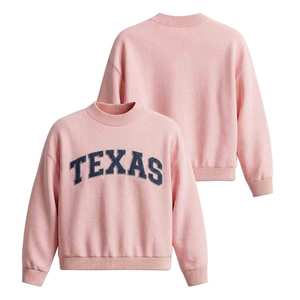 Pull blanc pour femme à col ras du cou, broderie lettres Hawaï, manches longues, streetwear hiver, tricoté décontracté 200g, tenues universitaires - Product Image 3