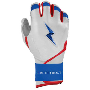 Gants de frappeur en cuir personnalisés OEM pour adultes - Utilisation par les joueurs professionnels, fermeture à boucle, taille junior, gants Bruce Bolt - Product Image 5