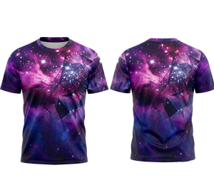 Camiseta Sublimada con Estampado de Pinceladas Abstractas para Gimnasio y Uso Casual - Product Image 2