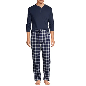 Wholesale Flannel Sleep Pants Men's Pajama Flannel Pajama Pants Unisex Sleep Bottoms Plaid Pajama Bottoms - Product Image 1