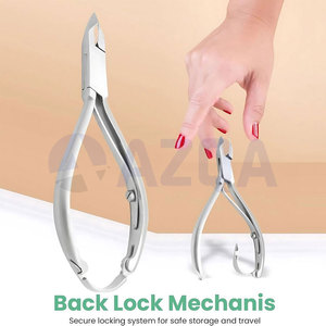 Heavy Duty Stainless Steel Nail And Cuticle Nippers With Back Lock For Professional Nail And Cuticle Care - Product Image 6