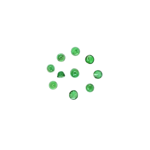 Émeraudes zambiennes naturelles, rondes calibrées de 2 mm, cabochons naturels en émeraude pour la création de bijoux, prêts à l'emploi - Product Image 3