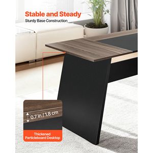 Scrivania Direzionale a L Moderna e Robusta, Capacità 350 LBS, Tavolo da Ufficio in Legno con Cassetti e Armadietto, Scrivanie per Computer - Product Image 6