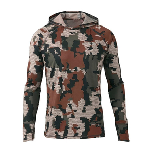 Hoodie de pêche à manches longues léger et personnalisé avec protection UPF 50 pour adultes unisexes, en polyester/coton - Product Image 4