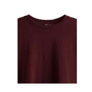 Camiseta Larga de Manga Corta con Cuello Redondo y Bordado para Mujer, Talla Grande, 100% Algodón Orgánico, Transpirable, Ecológica, Informal - Product Image 4