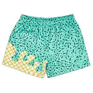 Shorts de Playa para Hombre con Estampado de Flores, Cintura Elástica, Secado Rápido, Tejido de Poliéster - Product Image 4