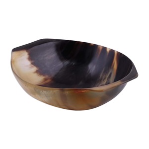 Bol en corne de buffle fait main de luxe, écologique et naturel, pour servir des fruits, des salades, des en-cas, décoration de cuisine - Product Image 3